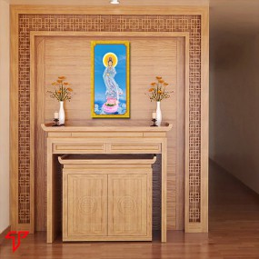 Tranh phật giáo quan thế âm bồ tát